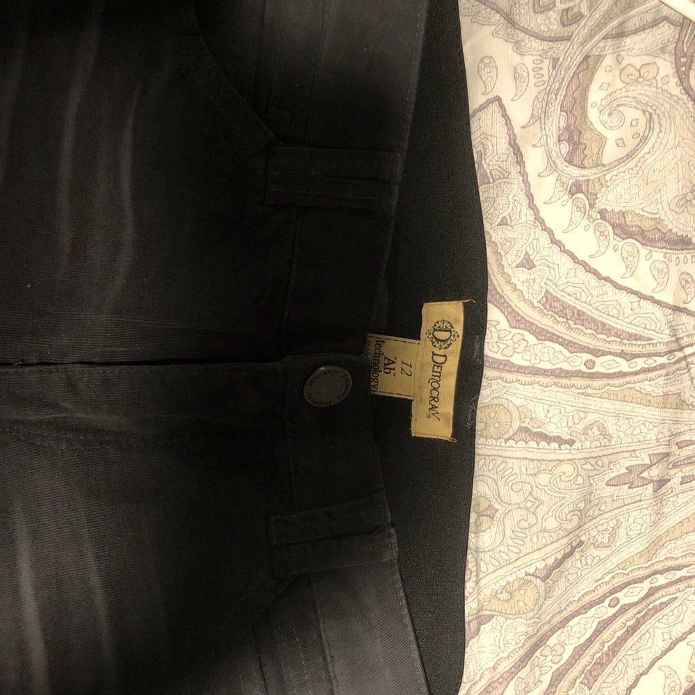 Gray corduroy skinny jeans